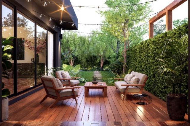 terrasse sur pilotis